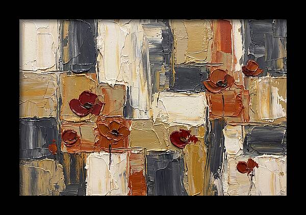 Poppy Landscape In Palette Knife