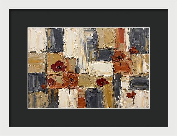 Poppy Landscape In Palette Knife