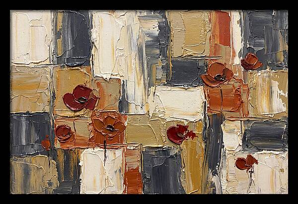 Poppy Landscape In Palette Knife