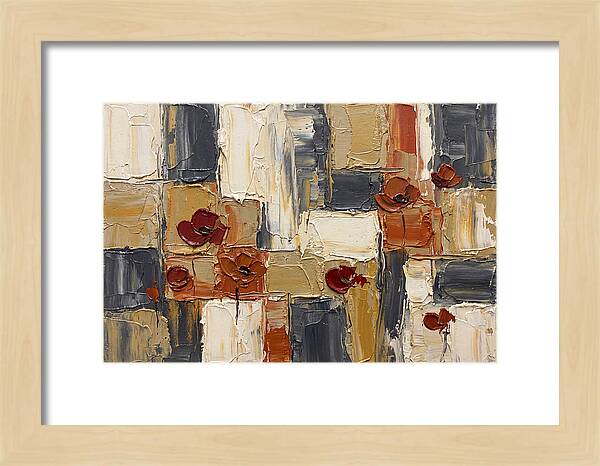 Poppy Landscape In Palette Knife