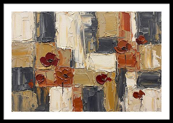 Poppy Landscape In Palette Knife