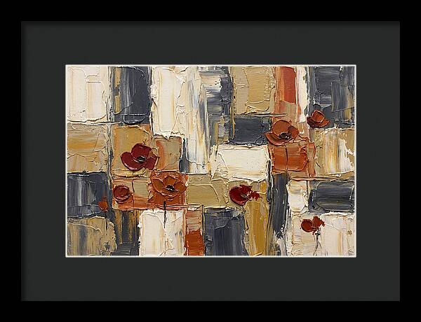 Poppy Landscape In Palette Knife