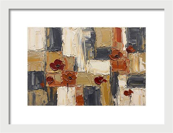 Poppy Landscape In Palette Knife