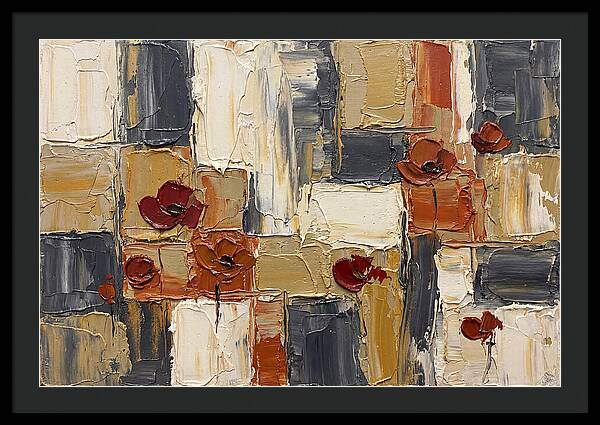 Poppy Landscape In Palette Knife