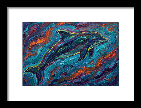 Porpoise In Vibrant Swirls