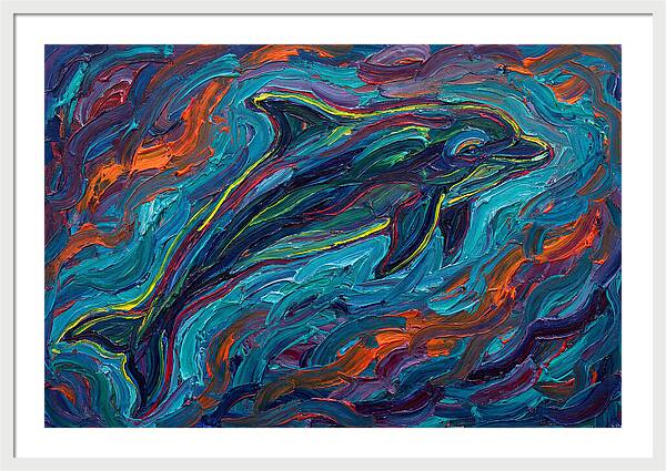 Porpoise In Vibrant Swirls