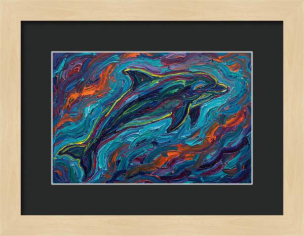 Porpoise In Vibrant Swirls