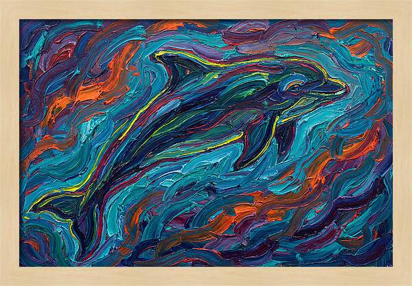Porpoise In Vibrant Swirls