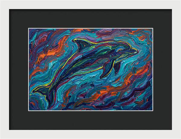 Porpoise In Vibrant Swirls