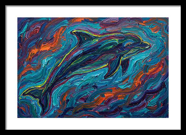 Porpoise In Vibrant Swirls