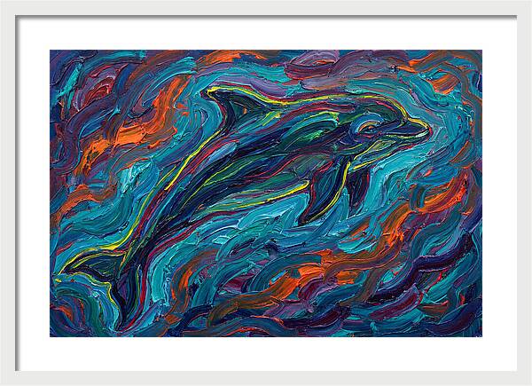 Porpoise In Vibrant Swirls