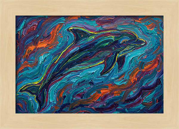 Porpoise In Vibrant Swirls