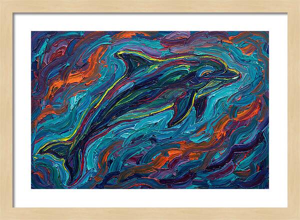 Porpoise In Vibrant Swirls