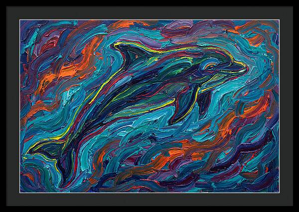 Porpoise In Vibrant Swirls