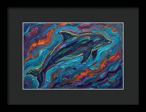 Porpoise In Vibrant Swirls