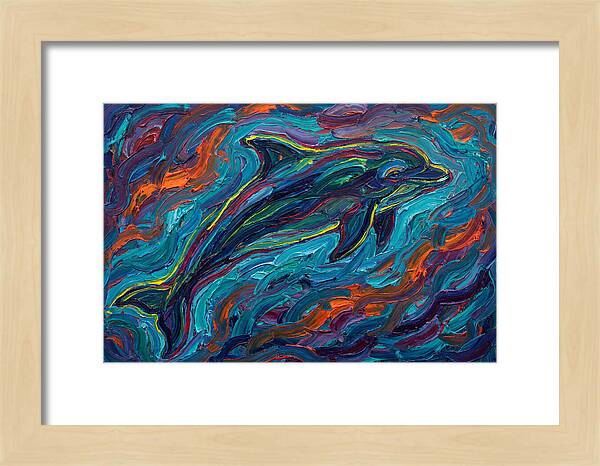 Porpoise In Vibrant Swirls