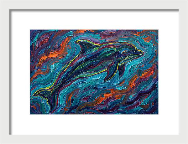 Porpoise In Vibrant Swirls