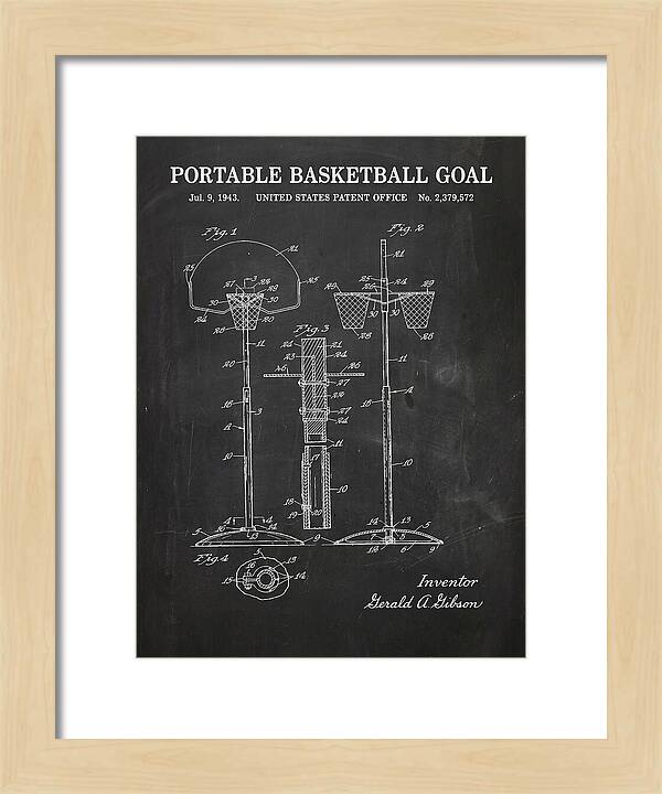 Portable Basketball Goal Chalkboard Patent Us2379572