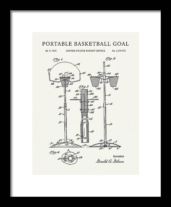 Portable Basketball Goal Minimalist Patent Us2379572