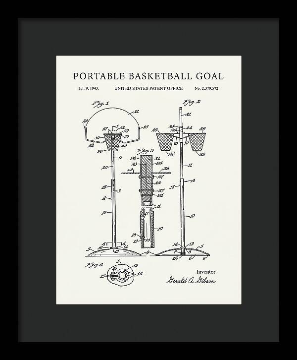 Portable Basketball Goal Minimalist Patent Us2379572