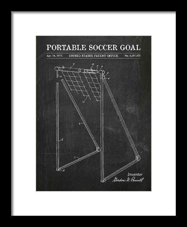 Portable Soccer Goal Chalkboard Patent Us4127272