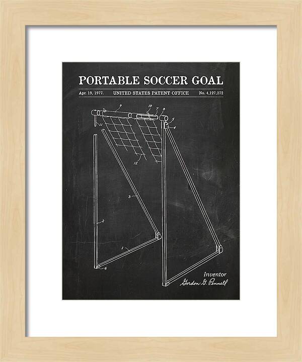 Portable Soccer Goal Chalkboard Patent Us4127272
