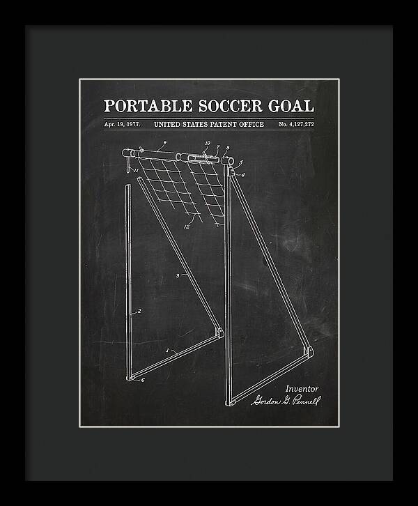 Portable Soccer Goal Chalkboard Patent Us4127272