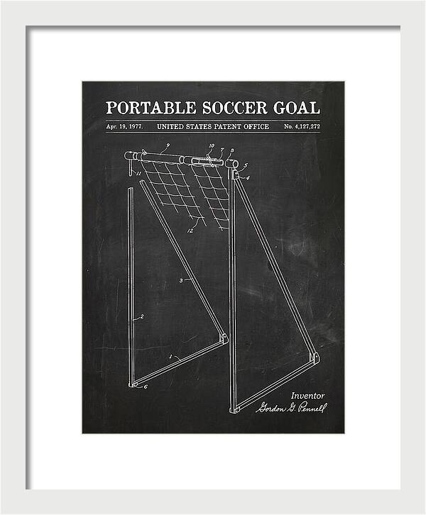 Portable Soccer Goal Chalkboard Patent Us4127272