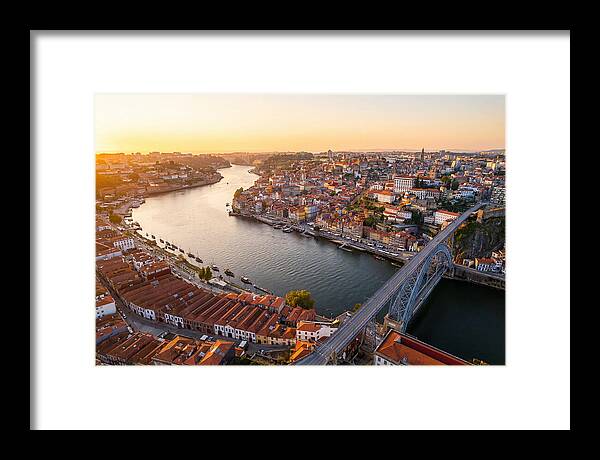 Porto And Vila Nova De Gaia At Sunset