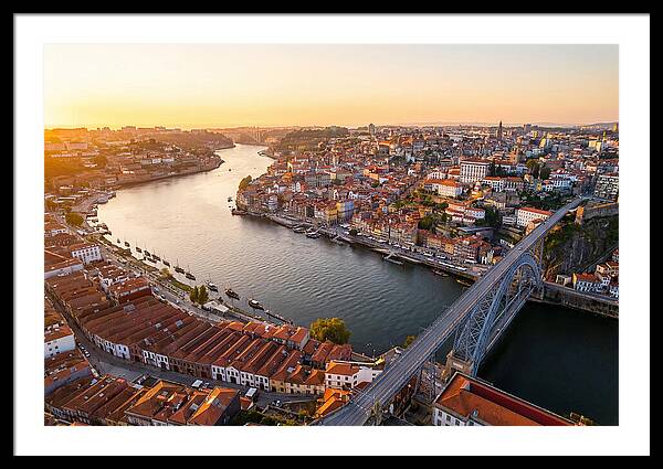 Porto And Vila Nova De Gaia At Sunset