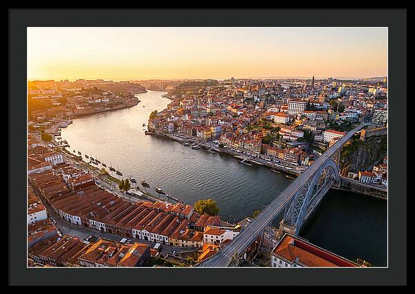 Porto And Vila Nova De Gaia At Sunset