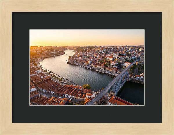 Porto And Vila Nova De Gaia At Sunset