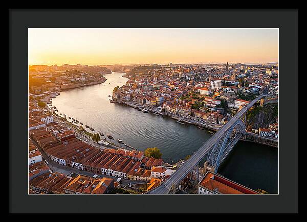 Porto And Vila Nova De Gaia At Sunset