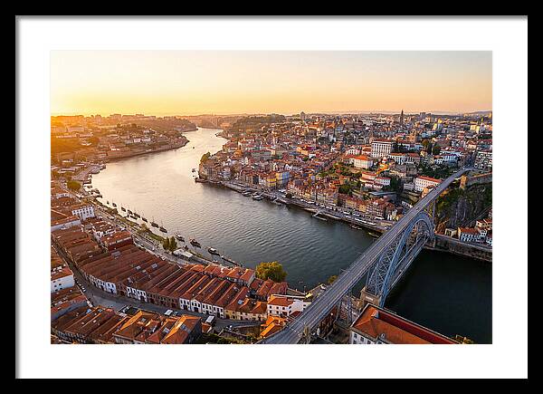 Porto And Vila Nova De Gaia At Sunset