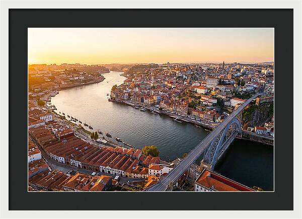 Porto And Vila Nova De Gaia At Sunset