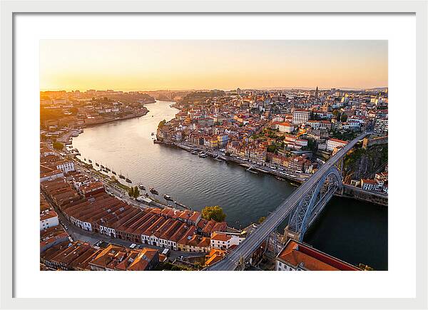 Porto And Vila Nova De Gaia At Sunset