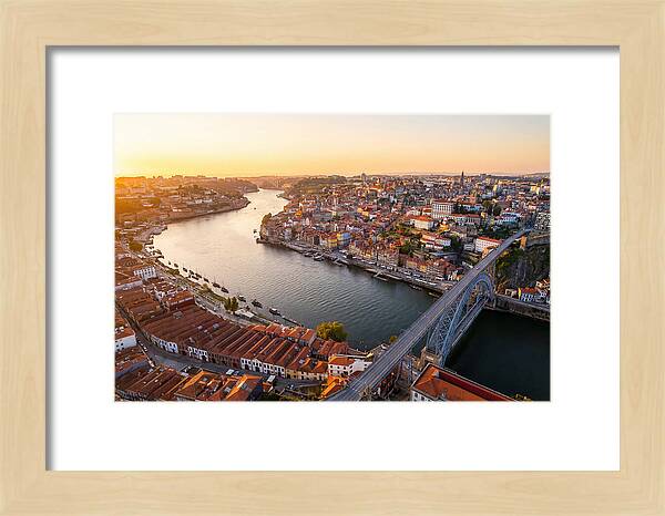 Porto And Vila Nova De Gaia At Sunset