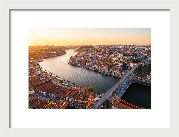 Porto And Vila Nova De Gaia At Sunset