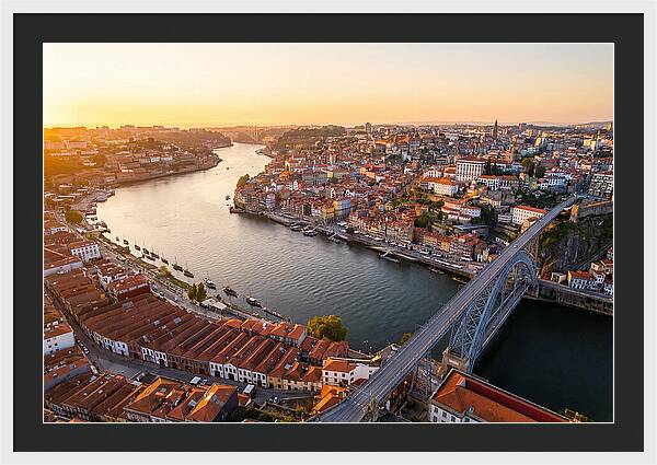 Porto And Vila Nova De Gaia At Sunset