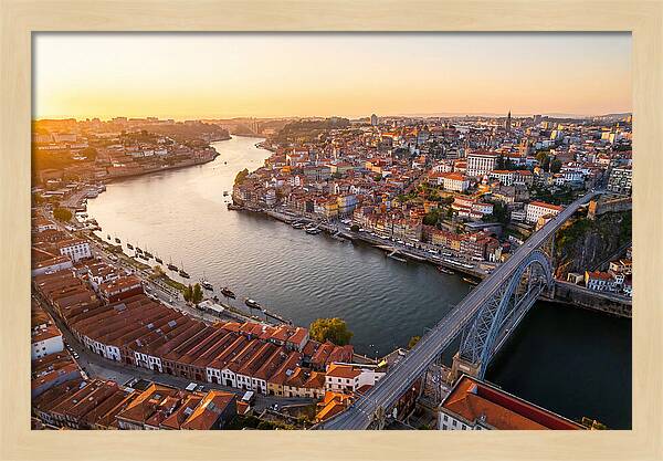 Porto And Vila Nova De Gaia At Sunset