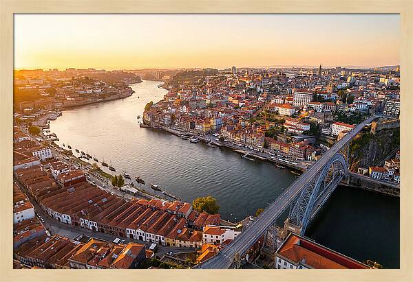 Porto And Vila Nova De Gaia At Sunset
