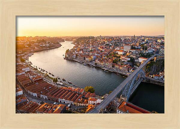 Porto And Vila Nova De Gaia At Sunset