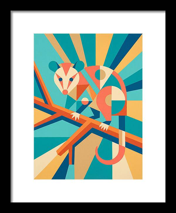 Possum In Geometric Harmony