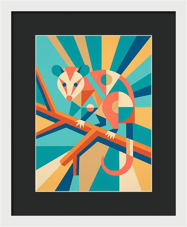 Possum In Geometric Harmony