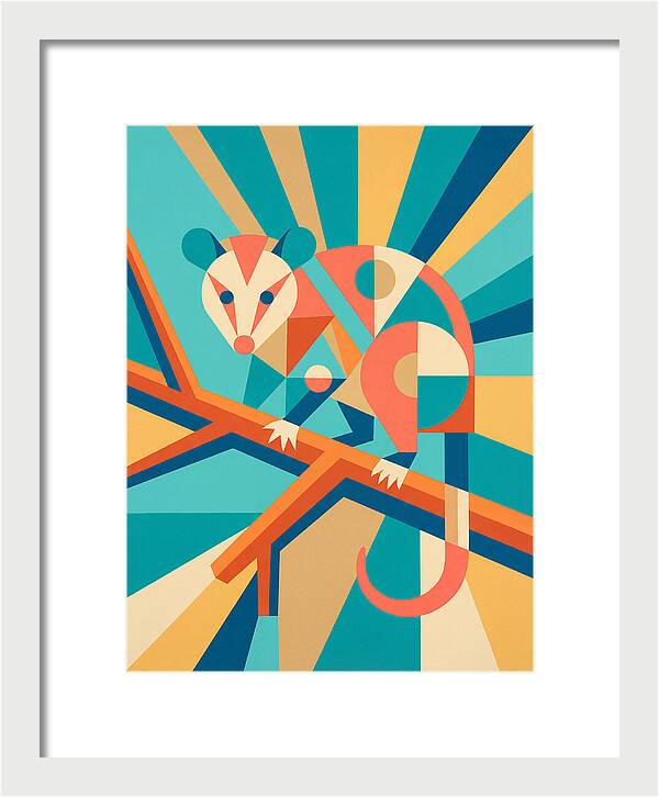 Possum In Geometric Harmony