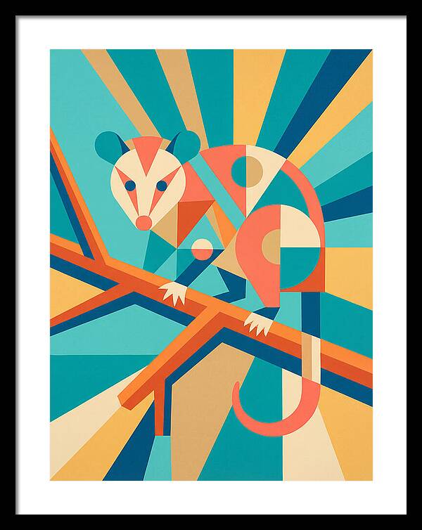 Possum In Geometric Harmony