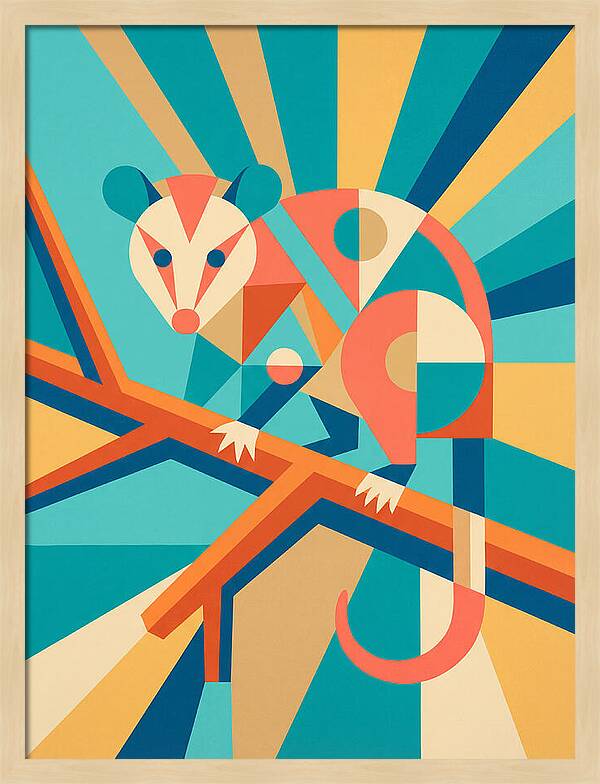 Possum In Geometric Harmony