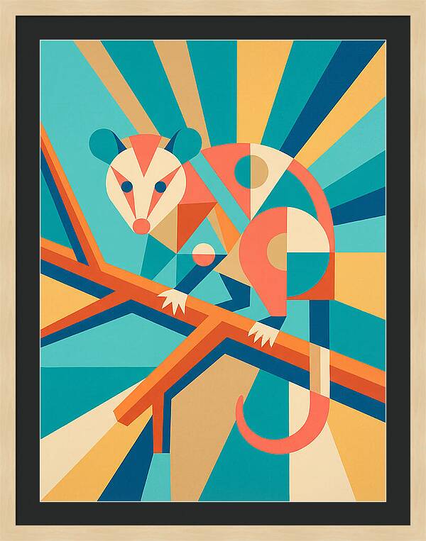 Possum In Geometric Harmony