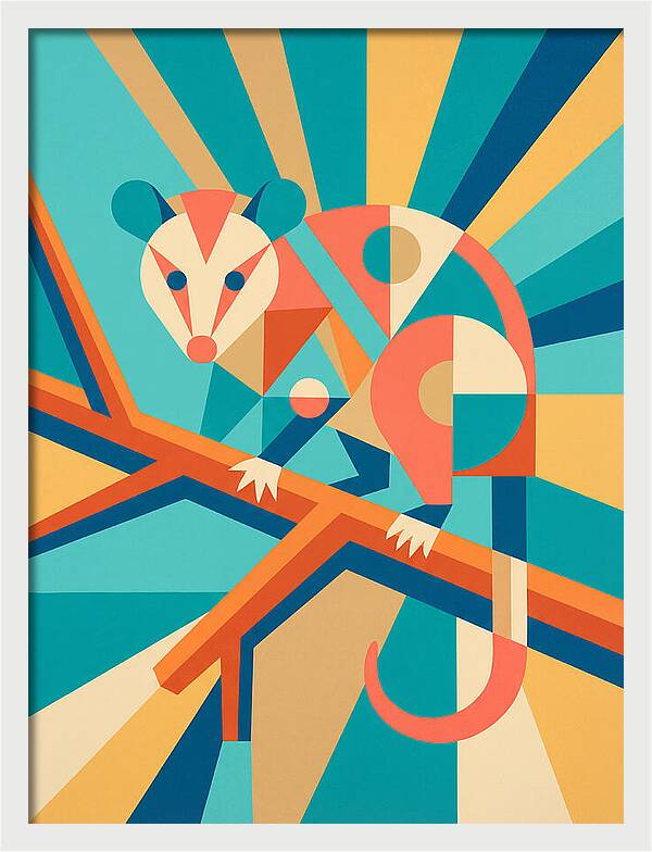 Possum In Geometric Harmony