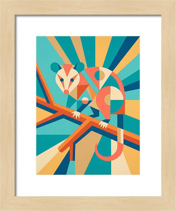 Possum In Geometric Harmony